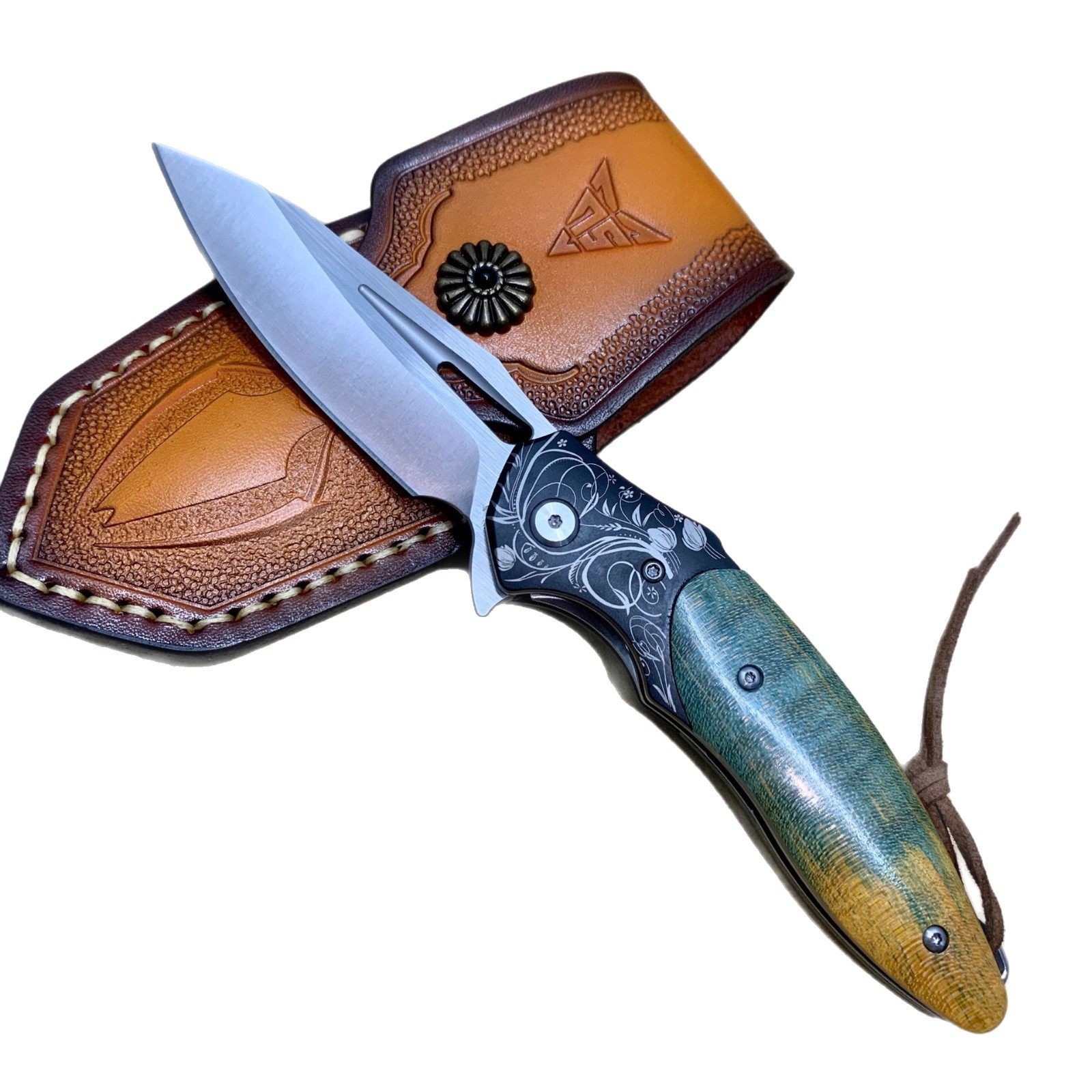 Edc (Every Day Carry - سكين RHON قابل للطي مقاس 3.4