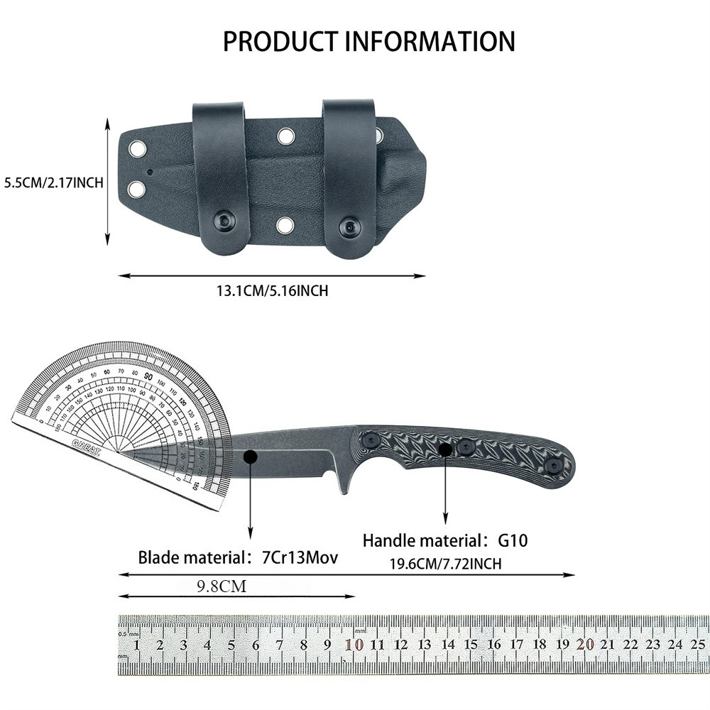 Edc Carry Fixed Blade - سكاكين ذات نصل ثابت كامل، نصل