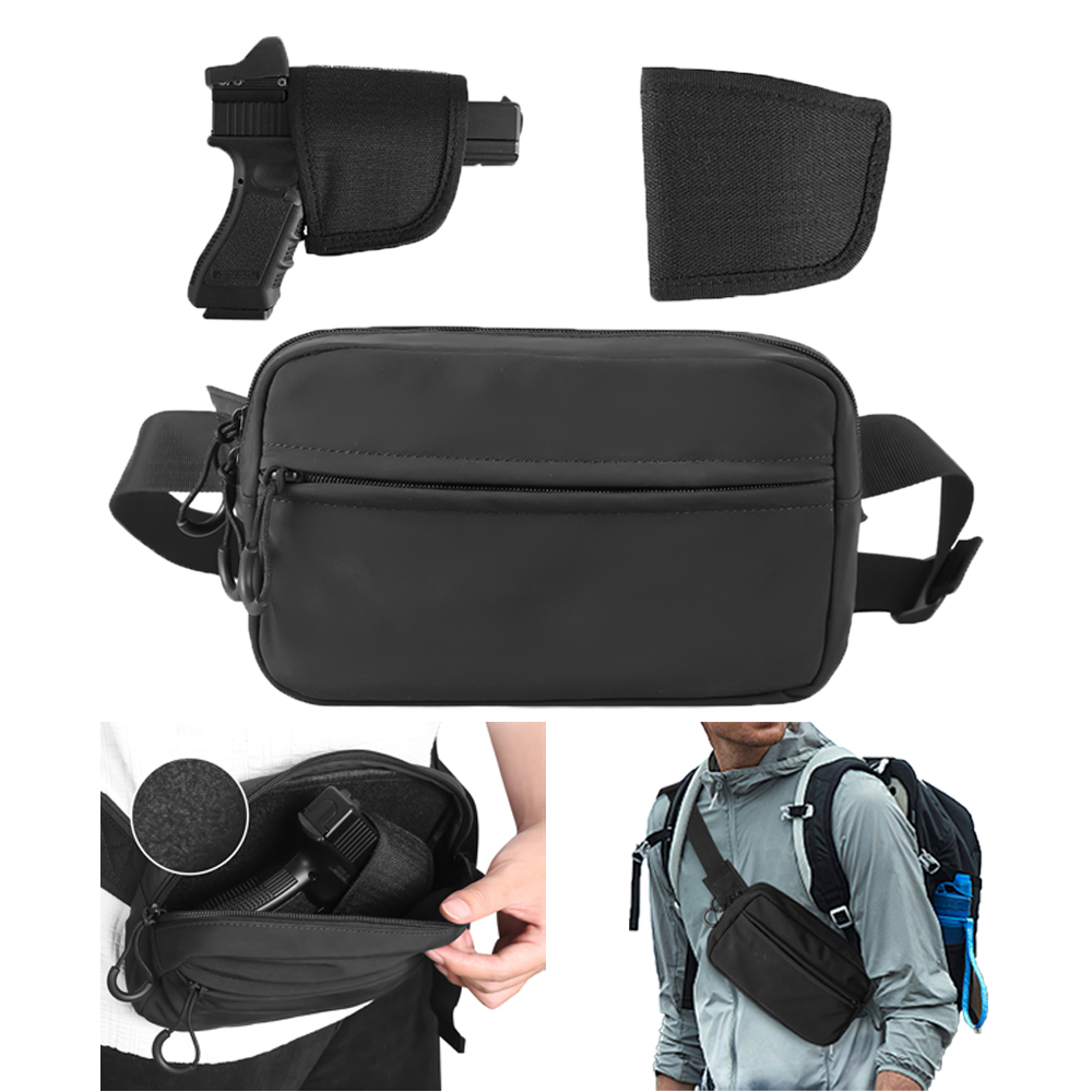 Edc Concealed Carry Fanny Pack - التكتيكية حقيبة كروسبودي مسدس الخصر حزمة