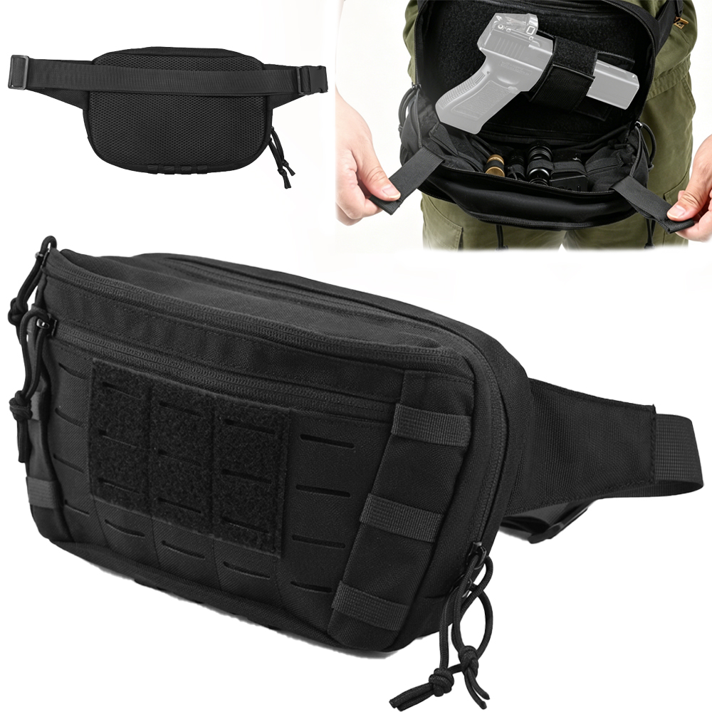 Edc Concealed Carry Fanny Pack - حقيبة خصر تكتيكية للمسدس، حقيبة CCW،