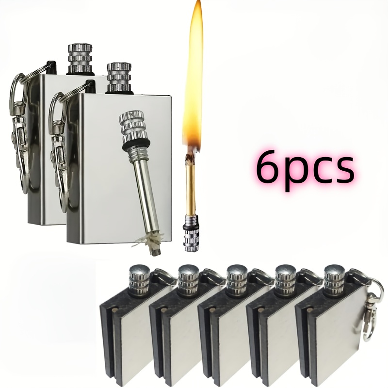 Ferro Rod Striker - 1-6 قطعة ولاعة طوارئ معدنية متعددة