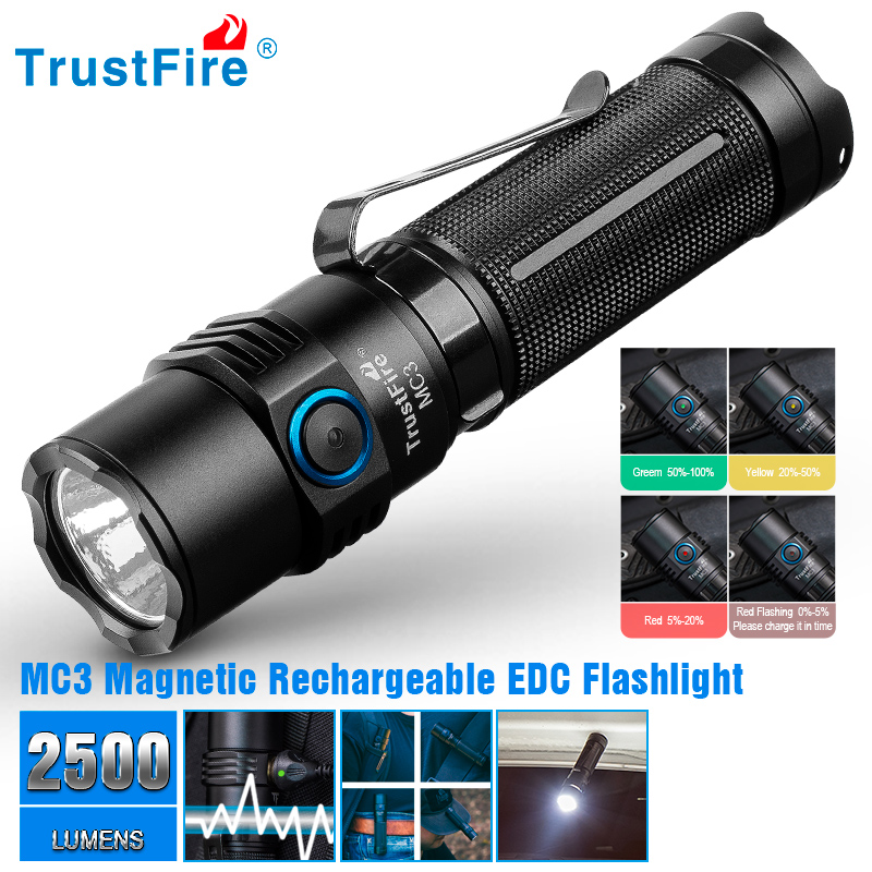 Edc Car Carry - Trustfire Mc3 مصباح ليد جيب قابل