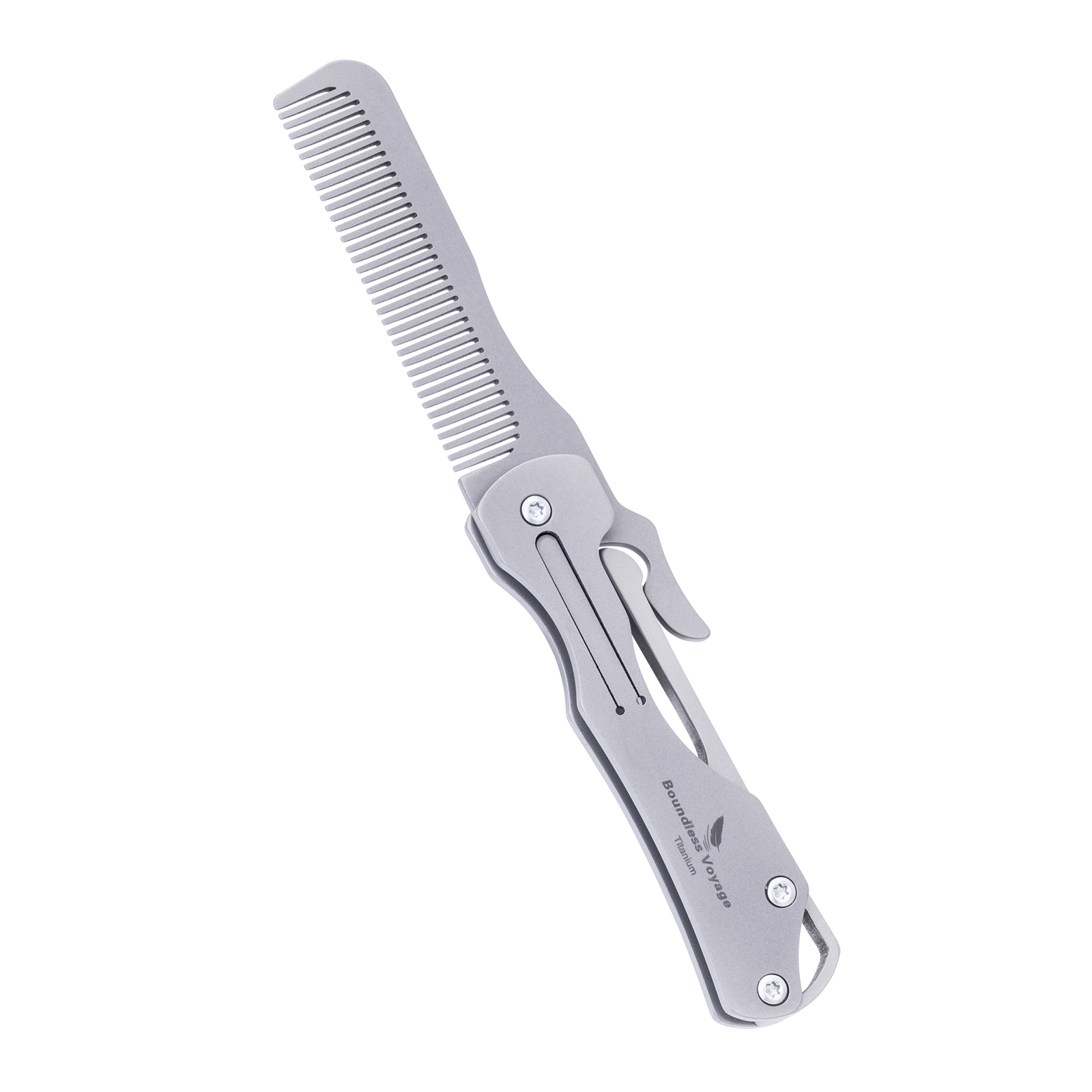 Comb Pocket Titanium - رحلة لا حدود لها قابلة للطي