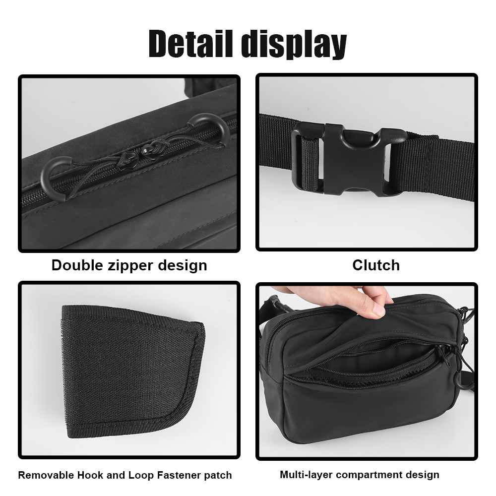التكتيكية حقيبة كروسبودي مسدس  - مراجعة Edc Concealed Carry Fanny Pack وسعره