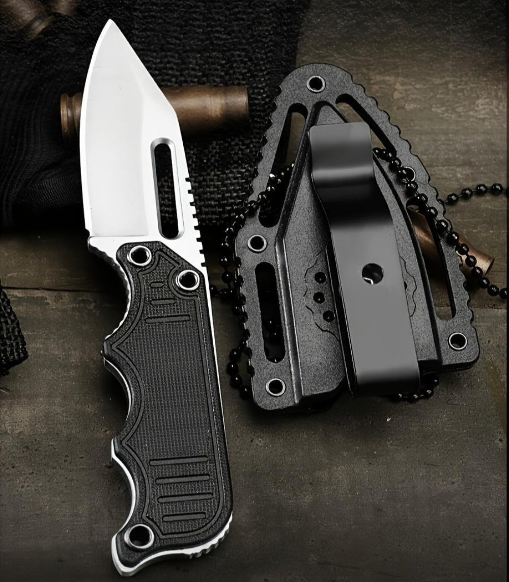سكين رقبة محمول مع غمد كايدكس، - مراجعة Edc Carry Fixed Blade وسعره