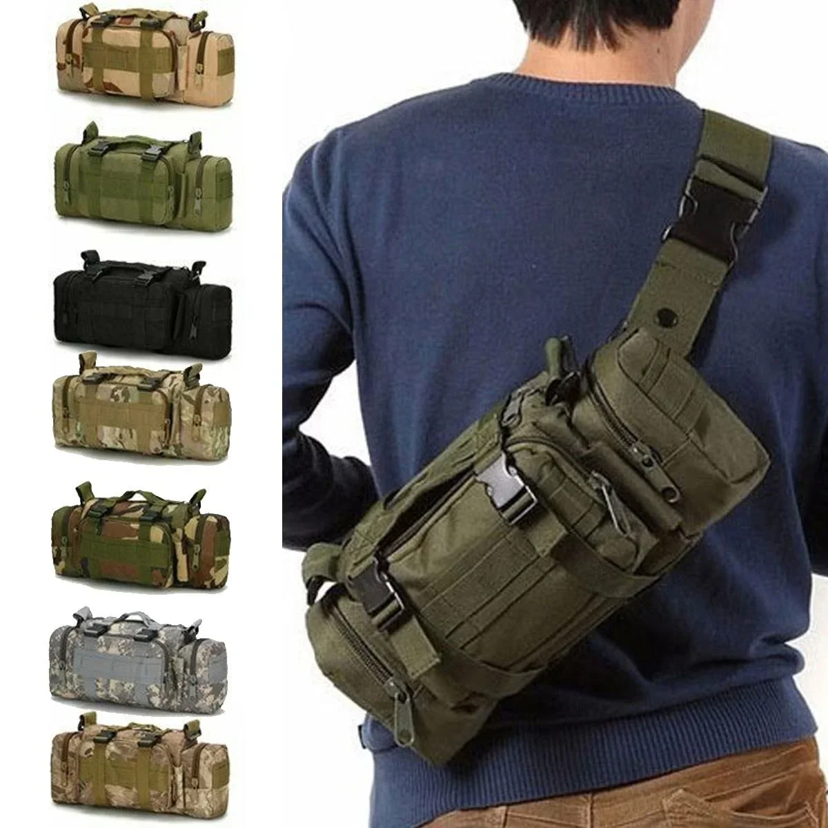 حقيبة خصر من القماش الخشن مولي - مراجعة Edc Carry Bag For Men وسعره