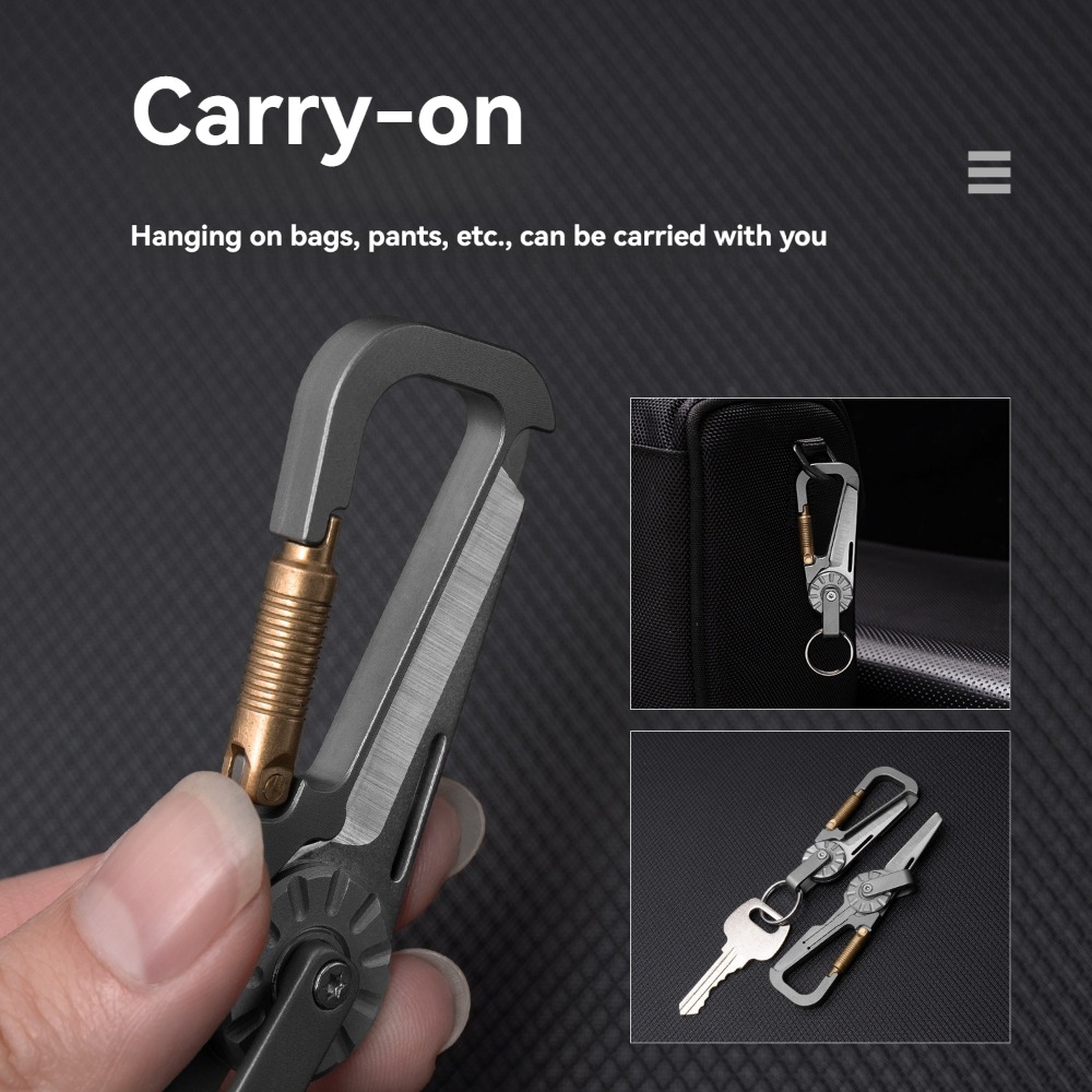 جديد صغير سبائك التيتانيوم الم - مراجعة Edc Car Carry وسعره
