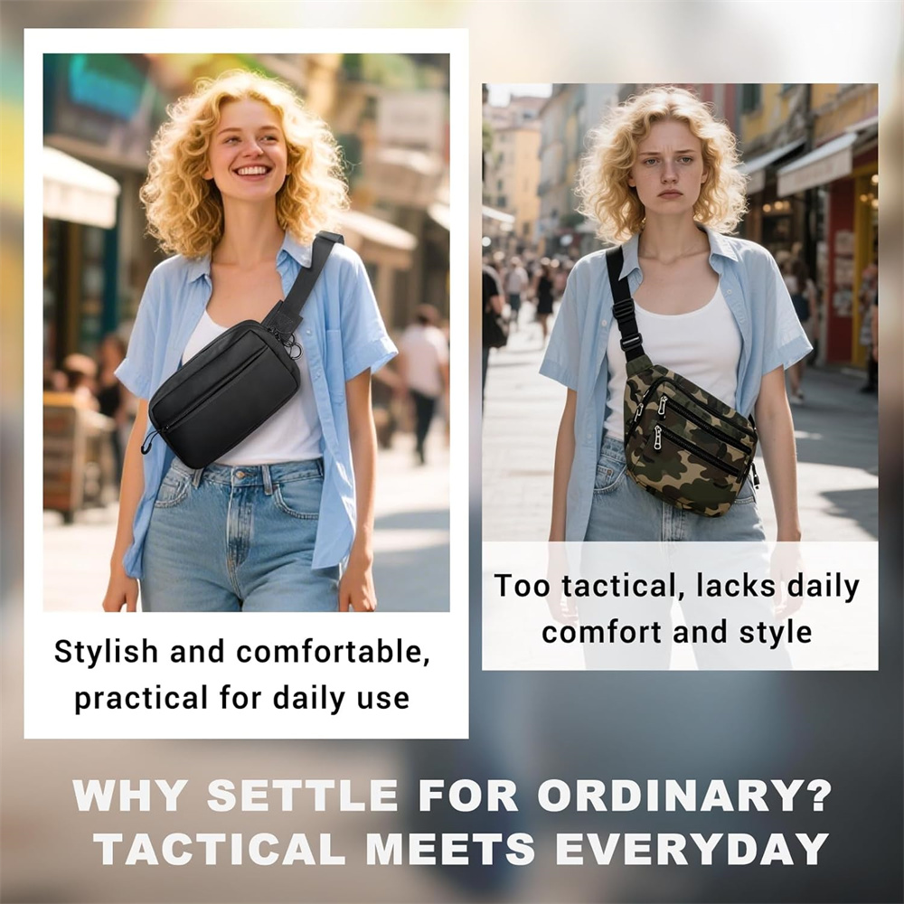 أخفى حمل بندقية حقيبة مسدس مسد - مراجعة Edc Concealed Carry Fanny Pack وسعره