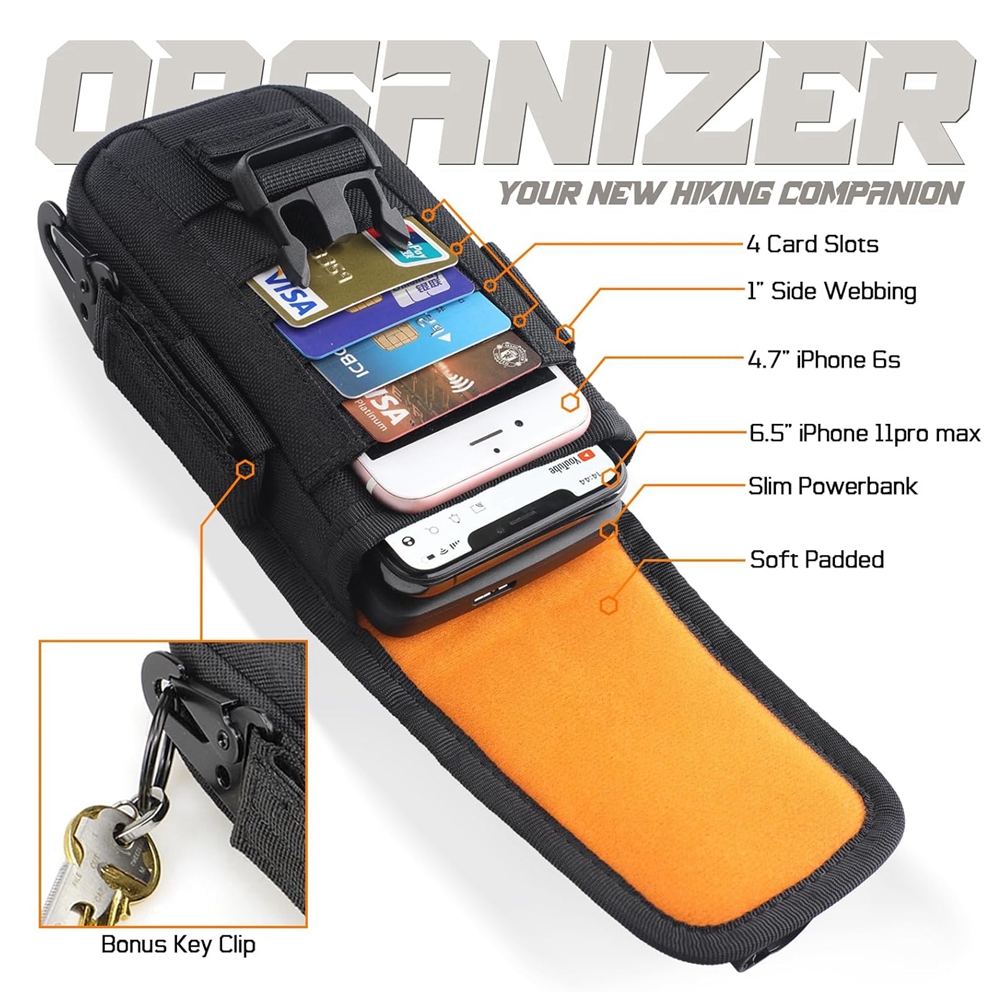 حافظة هاتف تكتيكية بنظام مولي، - مراجعة Edc Carry Belt Pouch وسعره