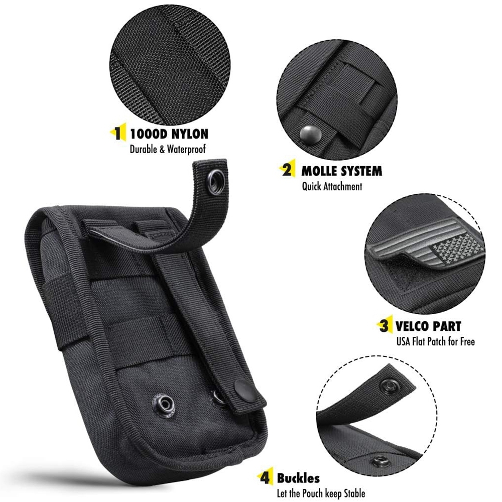 حافظة هاتف تكتيكية بنظام مولي، - مراجعة Edc Carry Belt Pouch وسعره