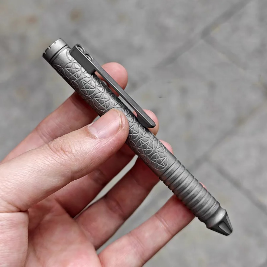 قلم من سبائك التيتانيوم TC4 لل - مراجعة Edc Carry Pen وسعره