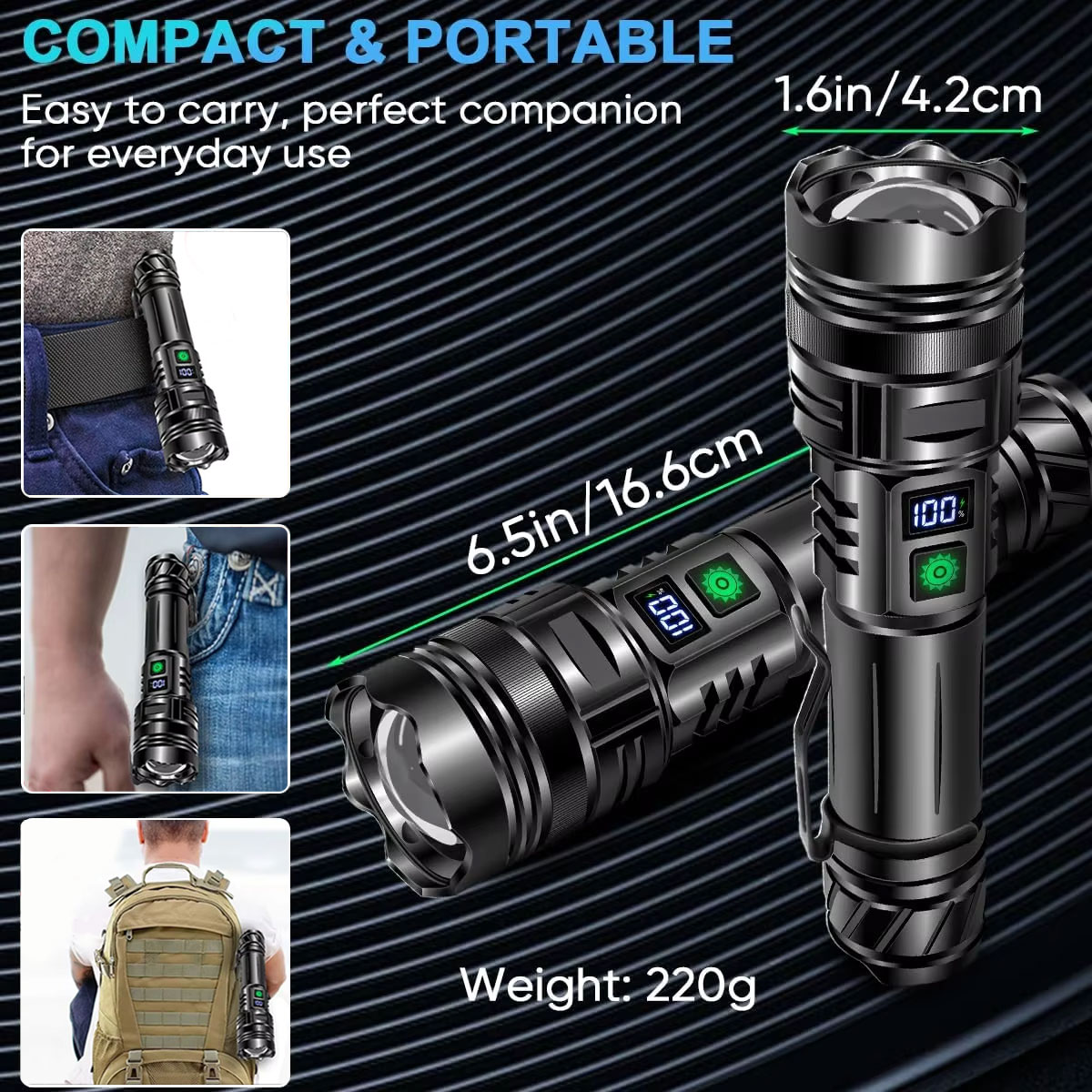 عالية الطاقة مصباح ليد جيب USB - مراجعة Edc Carry Pen وسعره