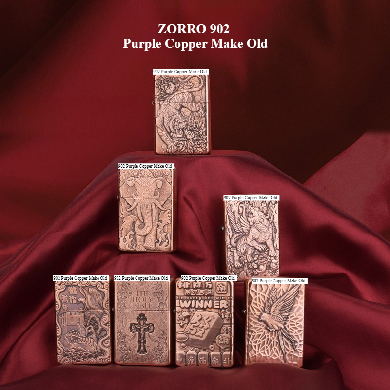 ولاعة زورو 902 نحاسية بنفسجية  - مراجعة Lighter Insert Zippo وسعره