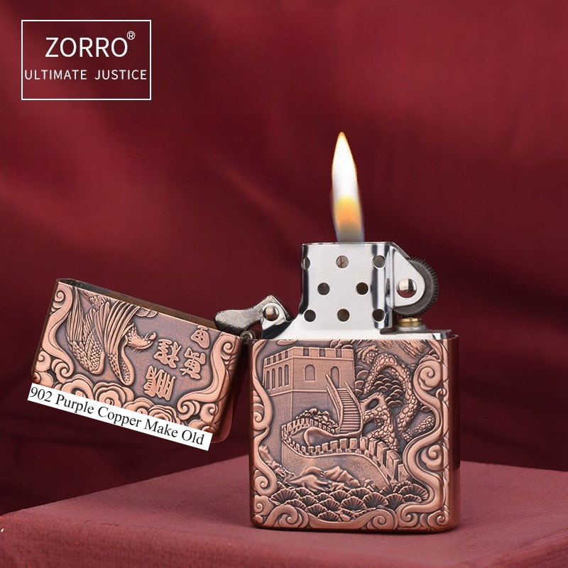 ولاعة زورو 902 نحاسية بنفسجية  - مراجعة Lighter Insert Zippo وسعره