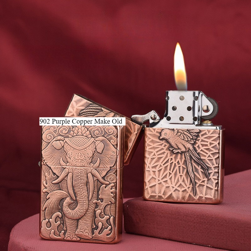 ولاعة زورو 902 نحاسية بنفسجية  - مراجعة Lighter Insert Zippo وسعره