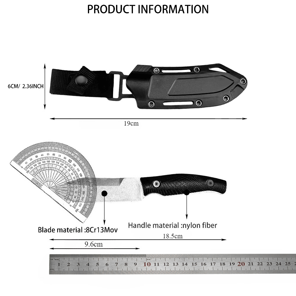 KS 1083 سكين أسود صغير مستقيم  - مراجعة Edc Carry Fixed Blade وسعره