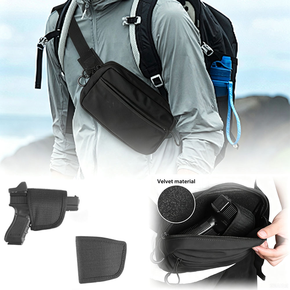 حقيبة خصر تكتيكية مخفية للحمل  - مراجعة Edc Concealed Carry Fanny Pack وسعره