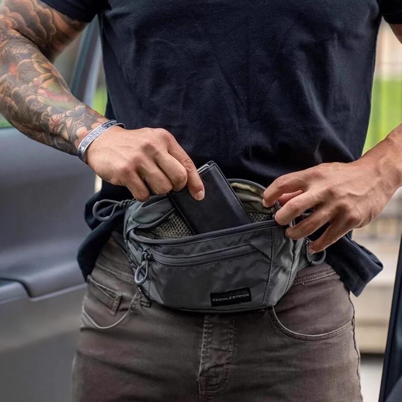 حقيبة حزام للرجال مع حزام خصر  - مراجعة Edc Concealed Carry Fanny Pack وسعره