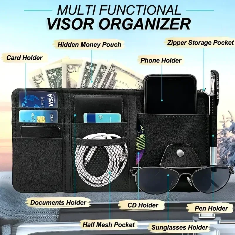 منظم حاجب الشمس للسيارة متعدد  - مراجعة Edc Carry Pen وسعره