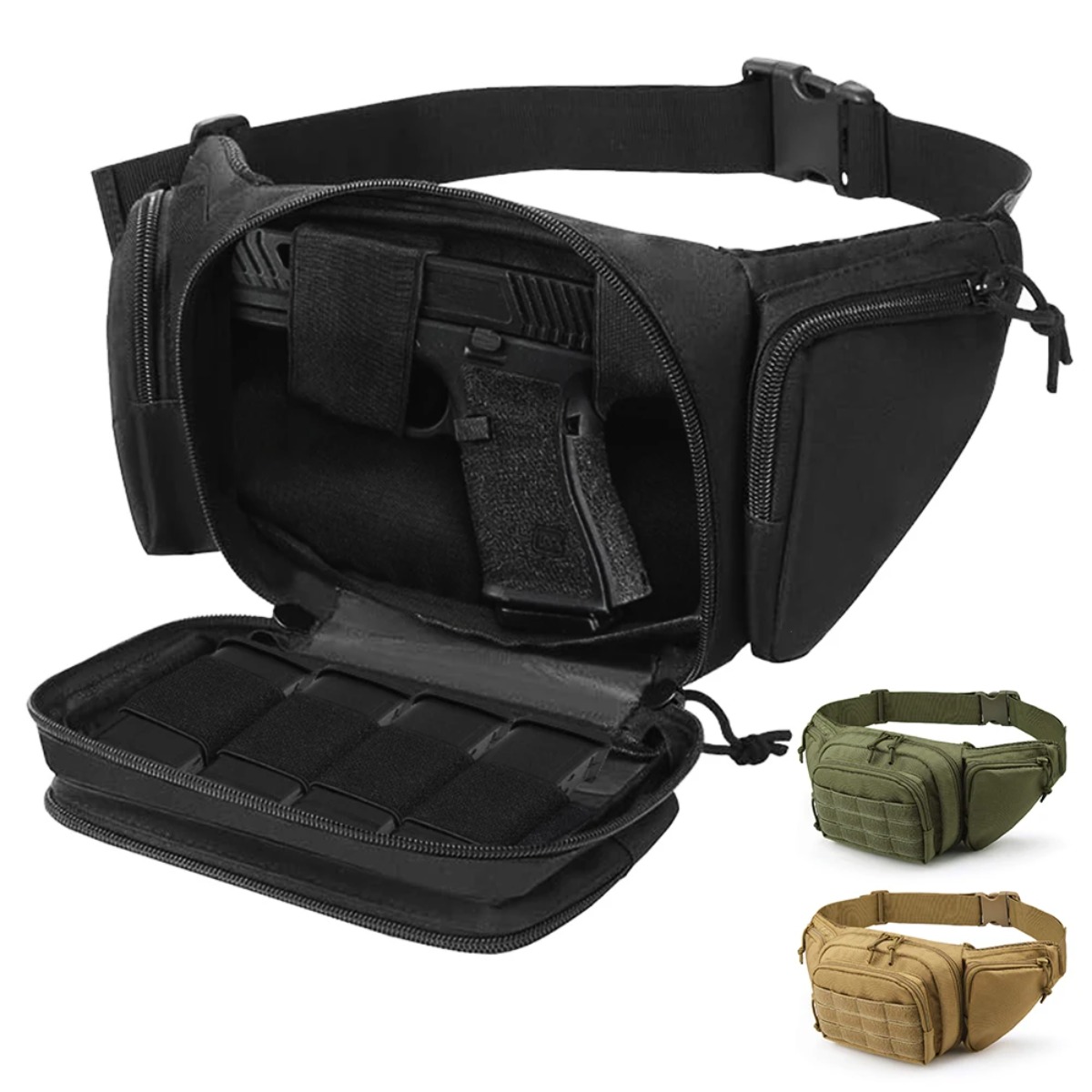 حقيبة خصر تكتيكية MOLLE للحمل  - مراجعة Edc Concealed Carry Fanny Pack وسعره