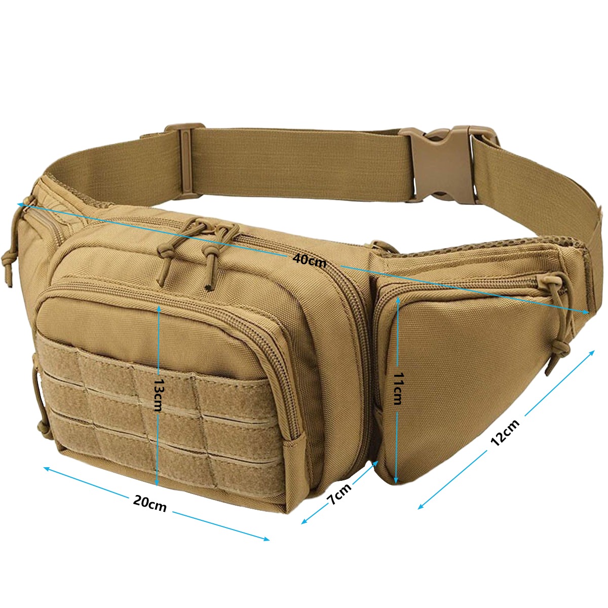 حقيبة خصر تكتيكية MOLLE للحمل  - مراجعة Edc Concealed Carry Fanny Pack وسعره