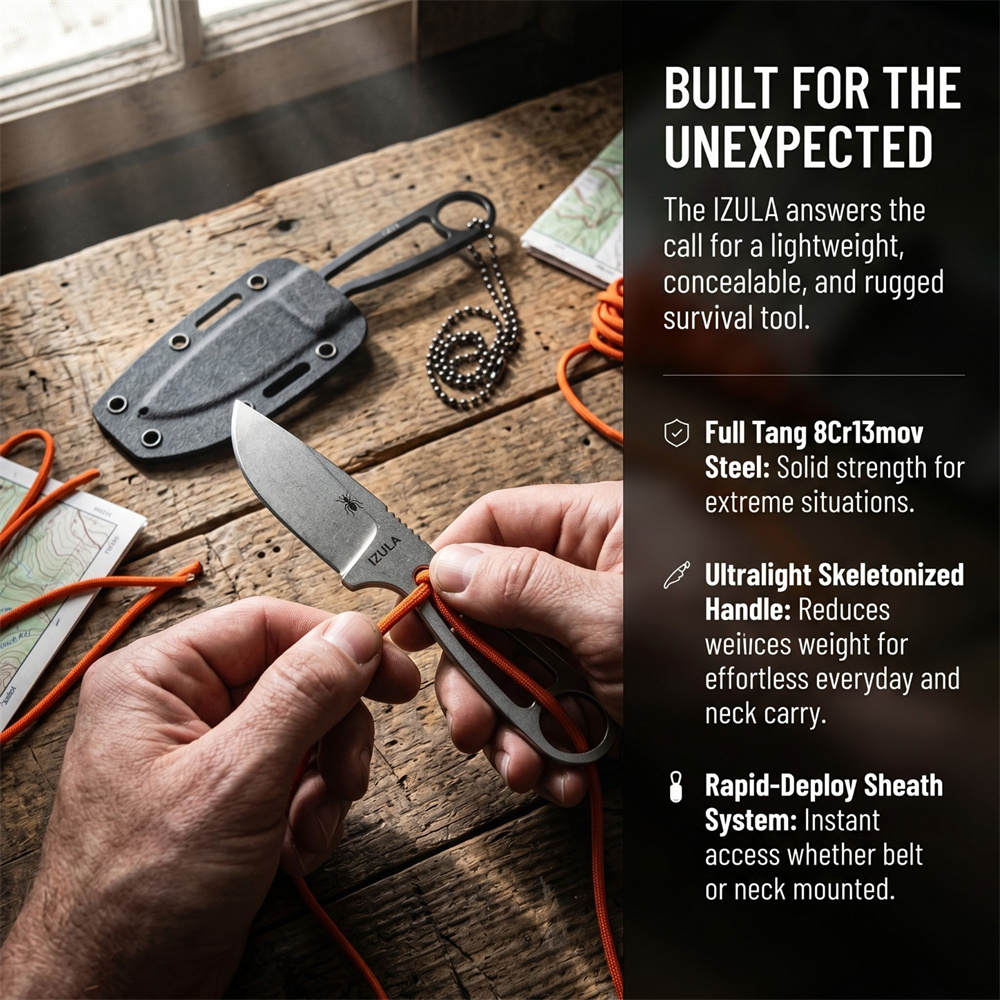 سكين نجاة يومي بشفرة ثابتة كام - مراجعة Edc Carry Fixed Blade وسعره