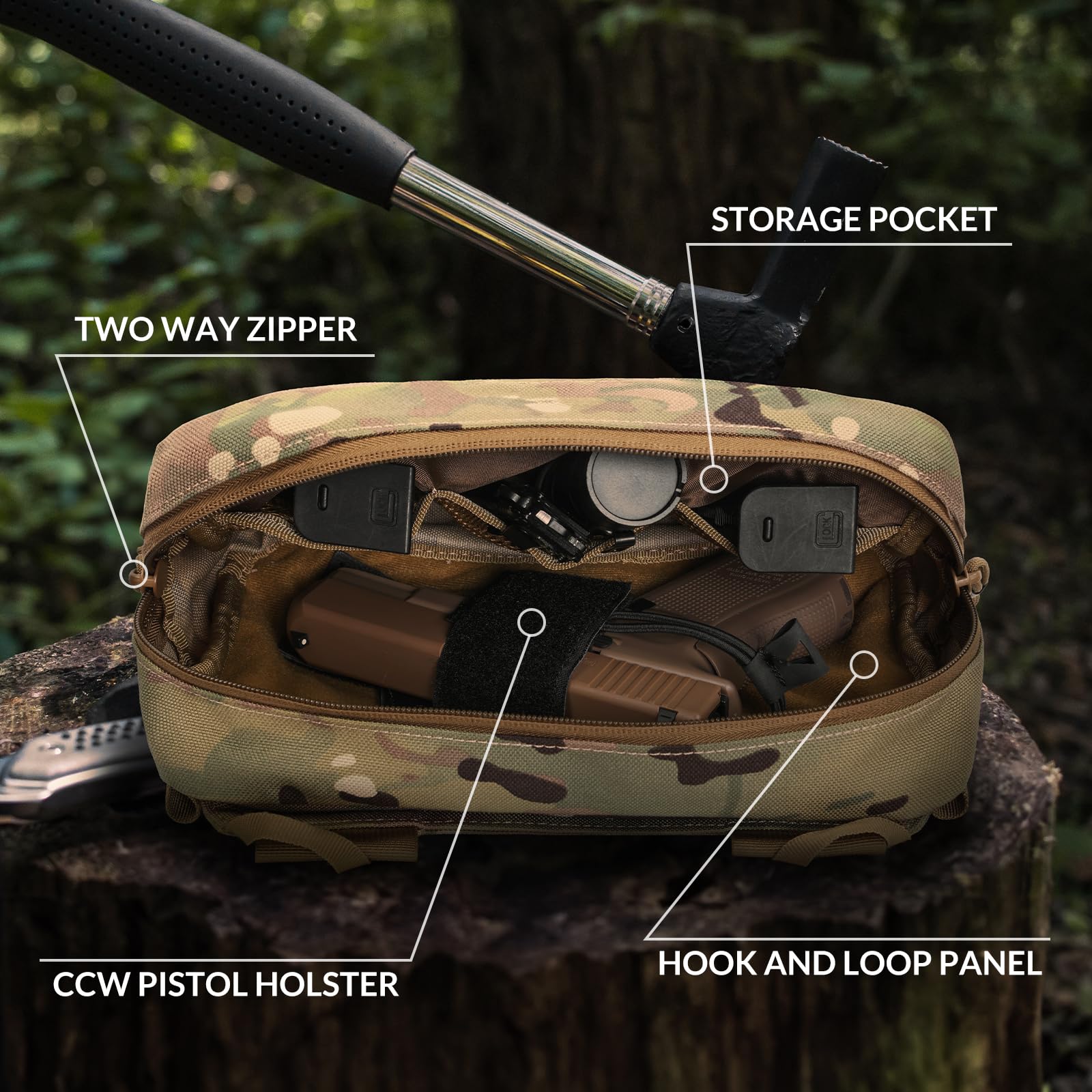 حزمة فاني تكتيكية، حقيبة حمل م - مراجعة Edc Concealed Carry Fanny Pack وسعره