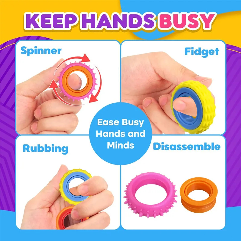 6 قطع من ألعاب حسية للأطفال، ح - مراجعة Fidget Spinner Bearing وسعره