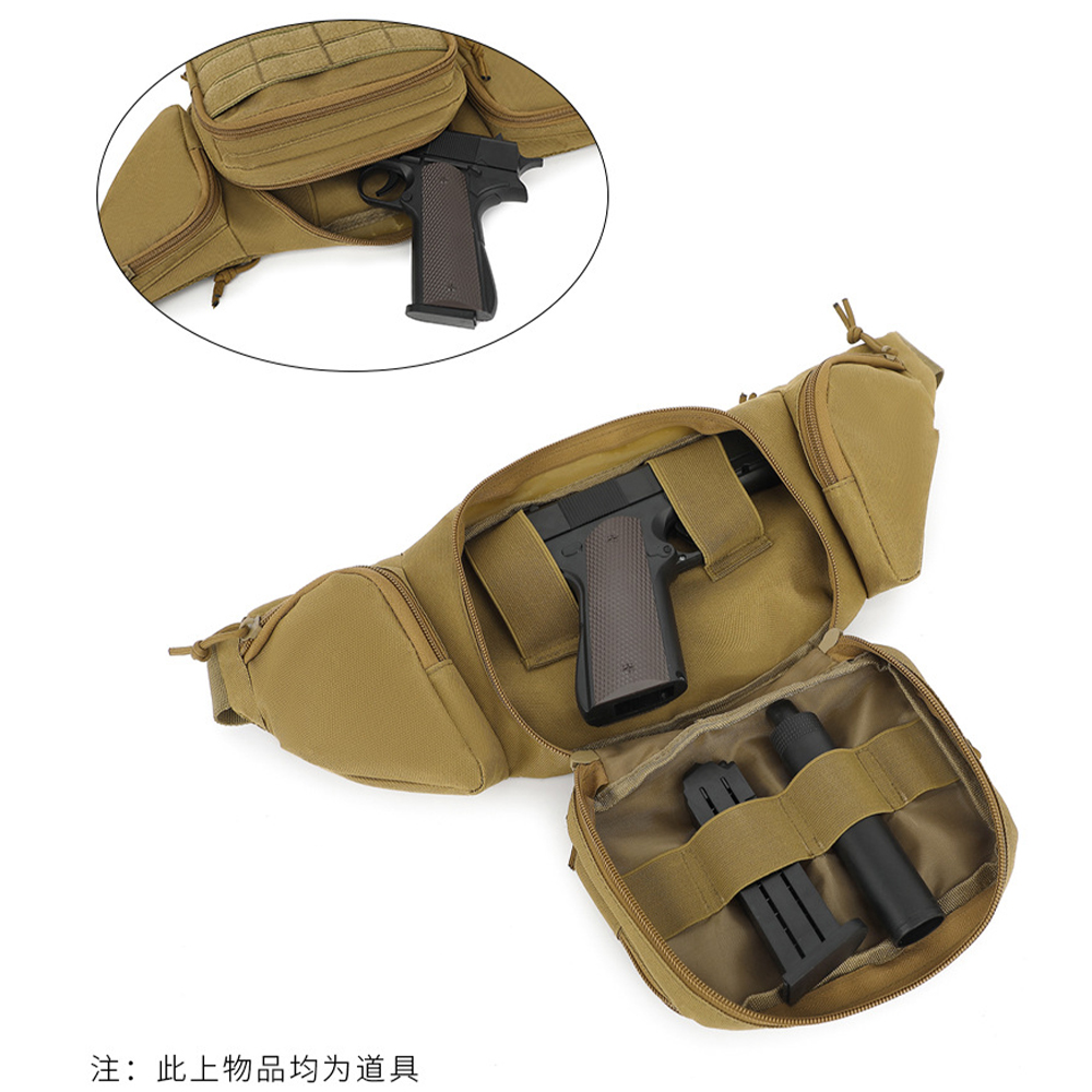 حقيبة خصر تكتيكية مقاومة للماء - مراجعة Edc Concealed Carry Fanny Pack وسعره