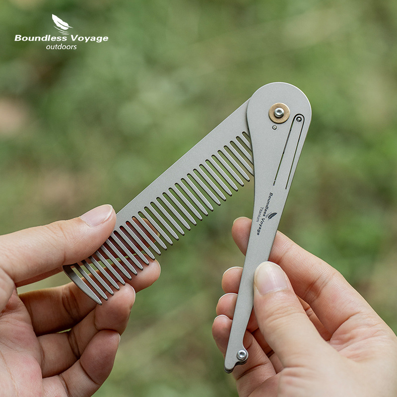 مشط شعر قابل للطي من التيتانيو - مراجعة Comb Pocket Titanium وسعره