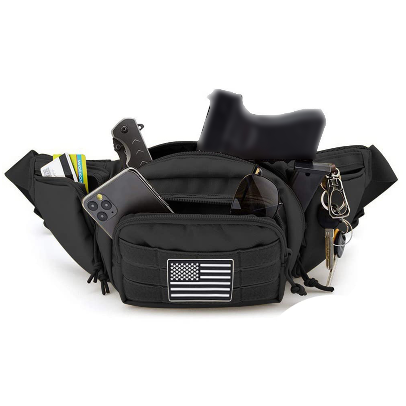 حقيبة فاني تكتيكية مضادة للماء - مراجعة Edc Concealed Carry Fanny Pack وسعره